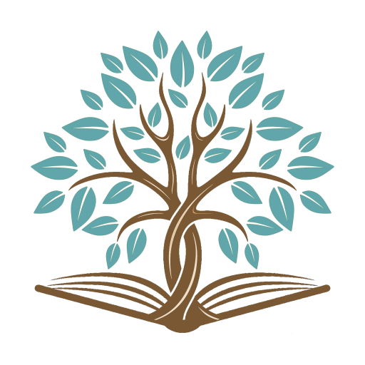 Early Language Adventure logo. An open book with a tree grown out of it.